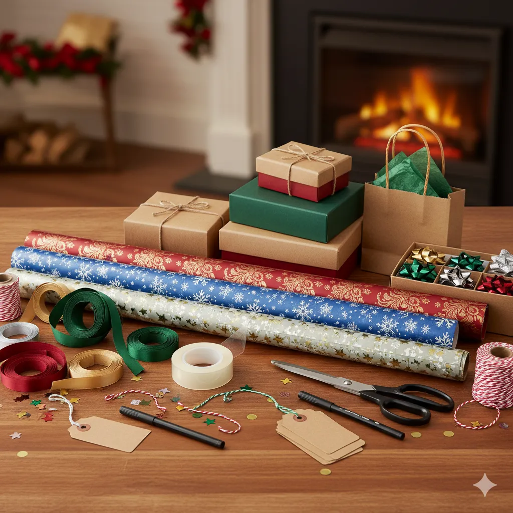 Complete gift wrapping starter kit